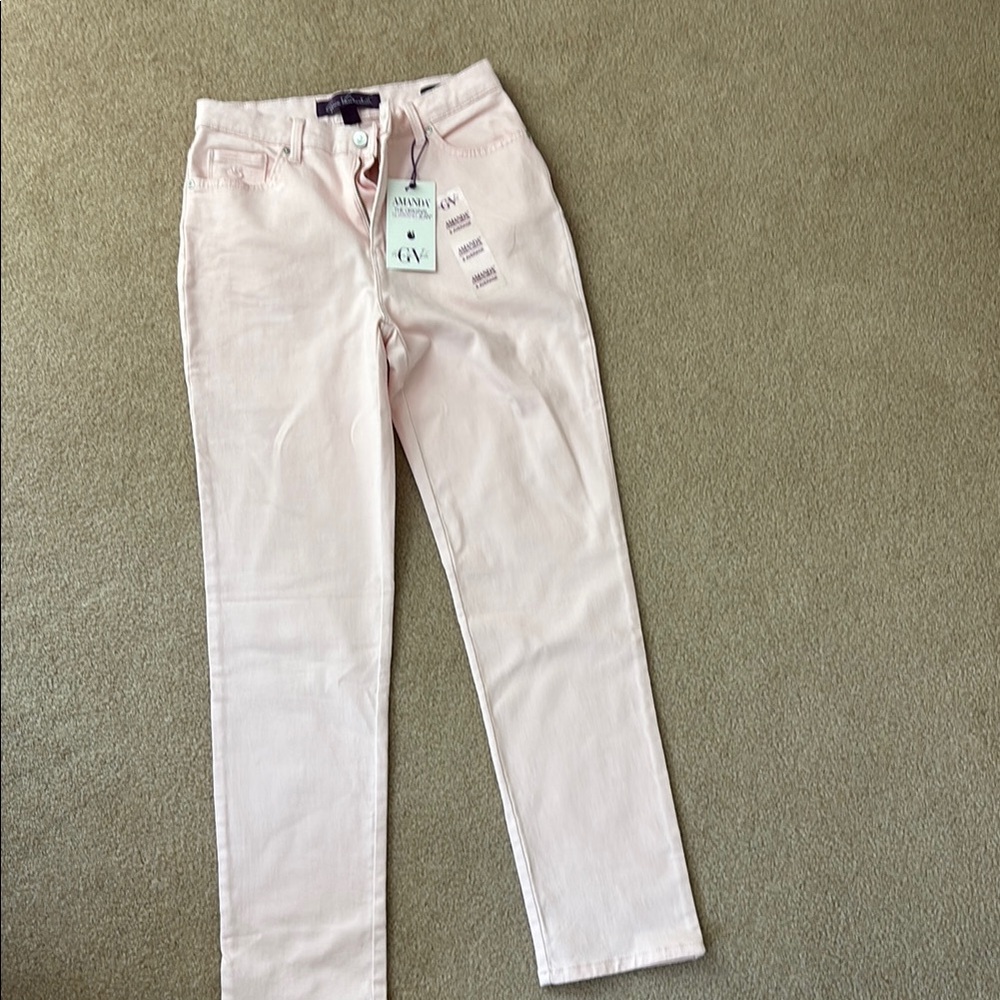 Gloria Vanderbilt Pink Straight Leg Jeans